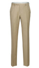 Bevagna Collection - Beige 100% Virgin Wool Regular Fit Pick Stitched 2 Piece Suit
