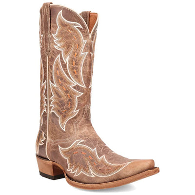 Dan Post Men's Racer Tan Leather Western Boots 2 DP7013_8_D  - from alligatorwarehouse.com