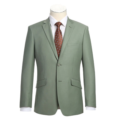 Vanderbilt Collection - Classic 2 Piece Suit 2 Buttons Regular Fit In Sage 1 SO6201-12-CLASSIC  - from alligatorwarehouse.com