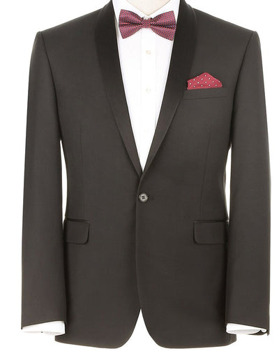 Black 2 Piece Tuxedo Shawl Lapel Slim Fit 3 SO6201-1-SHAWLCOLLAR  - from alligatorwarehouse.com
