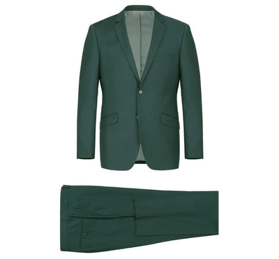 Vanderbilt Collection - Classic 2 Piece Suit 2 Buttons Regular Fit In Green 1 SO6201-9-CLASSIC  - from alligatorwarehouse.com