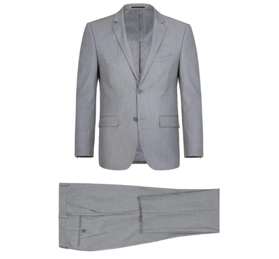 Vanderbilt Collection  - Classic 2 Piece Suit 2 Buttons Regular Fit In Light Gray 1 SO6202-2 CLASSIC SUITS_34R  - from alligatorwarehouse.com