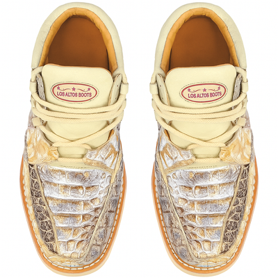Los Altos Casual Natural Genuine All-Over Crocodile Shoes 3   - from alligatorwarehouse.com