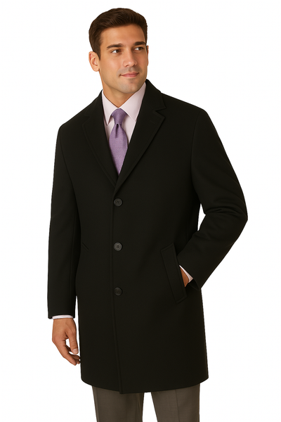 Men's Heavy Wool Overcoat – Classic Full Length Winter Topcoat 7 29315473986385  - from alligatorwarehouse.com