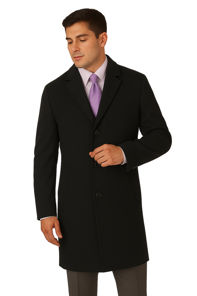 Men's Heavy Wool Overcoat – Classic Full Length Winter Topcoat 8 29315473986385  - from alligatorwarehouse.com