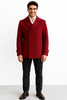Men's Big & Tall Wool Peacoat – Classic Double Breasted Overcoat Style 8 ALB-551-4XL-BUR  - from alligatorwarehouse.com