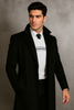 Men's Black Wool Overcoat – Big & Tall Dress Topcoat in Dark Color 6   - from alligatorwarehouse.com