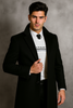 Men's Black Wool Overcoat – Big & Tall Dress Topcoat in Dark Color 7   - from alligatorwarehouse.com