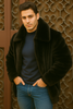 Men's Black Faux Fur Overcoat – Fuzzy Warm Winter Jacket Style 4   - from alligatorwarehouse.com