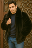 Men's Black Faux Fur Overcoat – Fuzzy Warm Winter Jacket Style 6   - from alligatorwarehouse.com