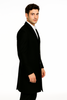 Men's Black Wool Overcoat – 3 Button Ankle Length Winter Dress Coat 7   - from alligatorwarehouse.com