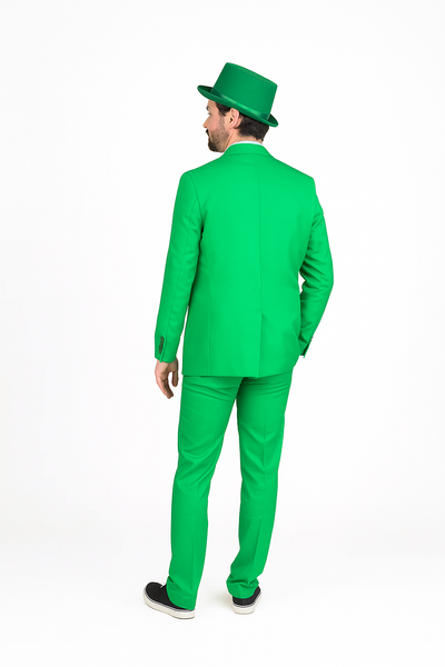 Vibrant Green Costume Suit with Matching Hat – Bold Party & Event Wear 8   - from alligatorwarehouse.com