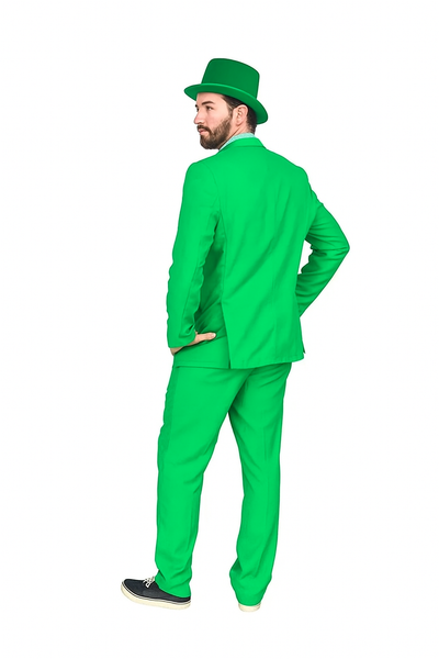 Vibrant Green Costume Suit with Matching Hat – Bold Party & Event Wear 5   - from alligatorwarehouse.com