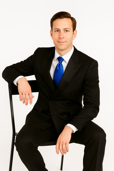 Giorgio Fiorelli Double-Breast Black Stripe Suit 2   - from alligatorwarehouse.com