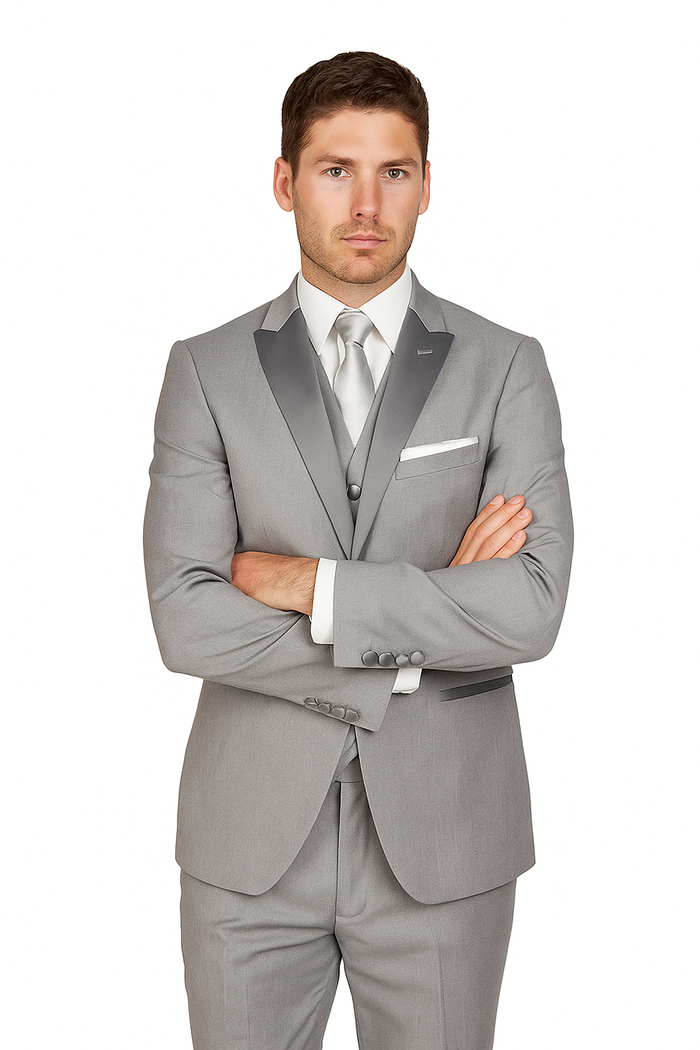 Arlan 2pc Tuxedo by Giorgio Fiorelli Black, Blue, or L Grey