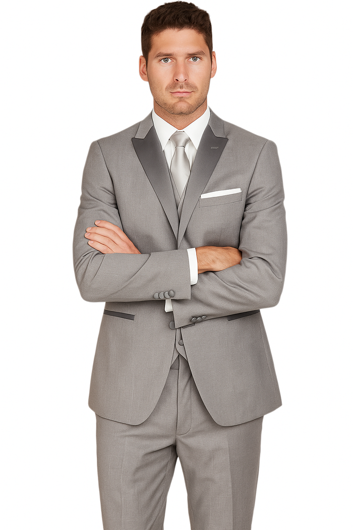 Arlan 2pc Tuxedo by Giorgio Fiorelli Black, Blue, or L Grey