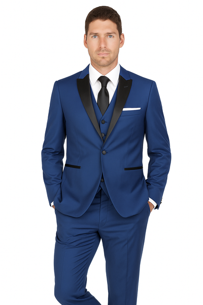 Arlan 2pc Tuxedo by Giorgio Fiorelli Black, Blue, or L Grey 2   - from alligatorwarehouse.com