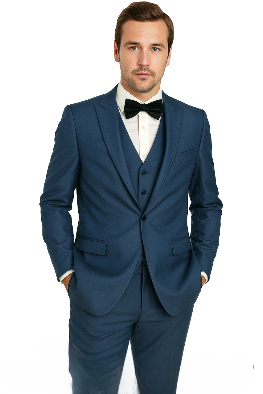 Oscar Tuxedo Sharkskin Gray or Blue by Giorgio Fiorelli