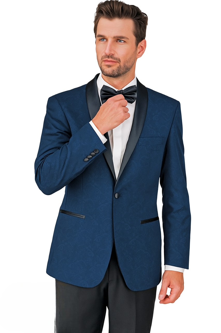 Shawl Paisly Tuxedo by Giorgio Fiorelli in Burgundy, Gray, Blue 19   - from alligatorwarehouse.com