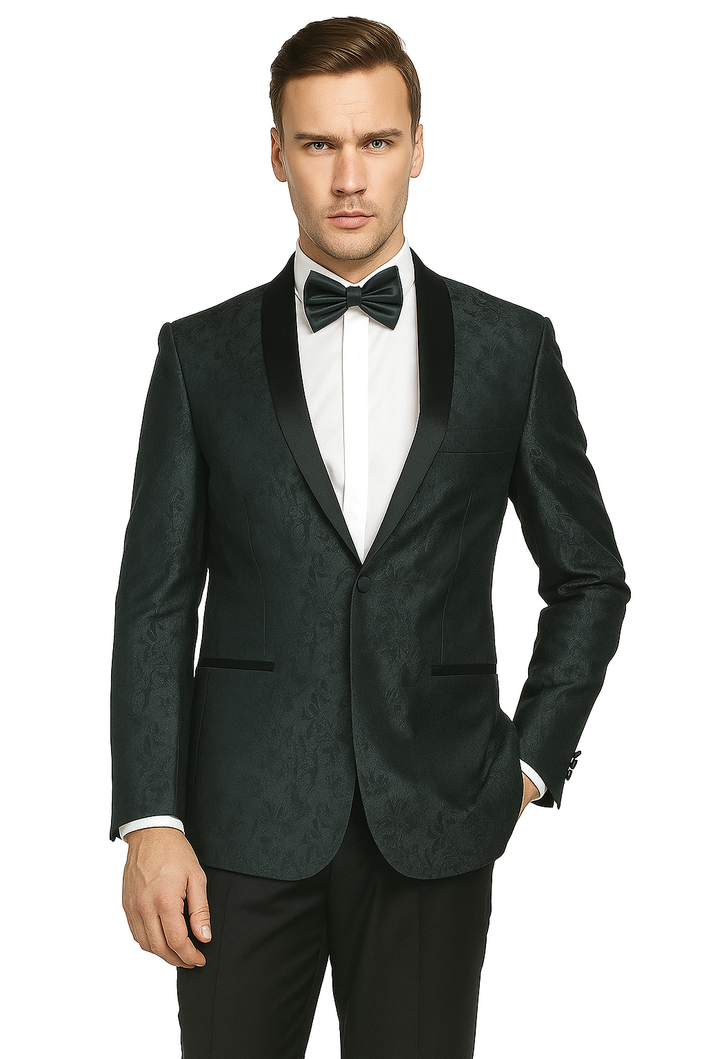 Shawl Paisly Tuxedo by Giorgio Fiorelli in Burgundy, Gray, Blue 9   - from alligatorwarehouse.com
