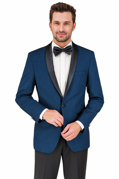 Shawl Paisly Tuxedo by Giorgio Fiorelli in Burgundy, Gray, Blue 23   - from alligatorwarehouse.com