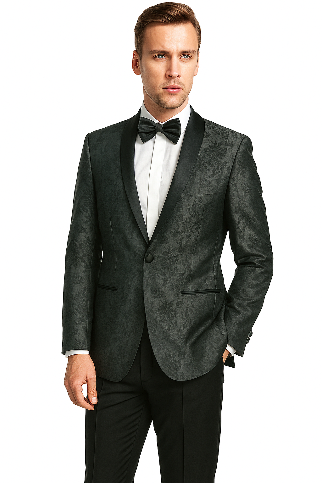 Shawl Paisly Tuxedo by Giorgio Fiorelli in Burgundy, Gray, Blue 14   - from alligatorwarehouse.com