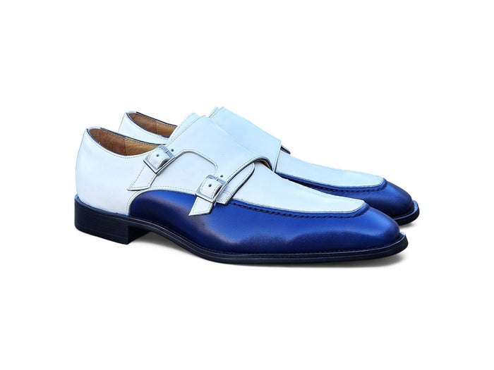 Carrucci Double Monk Strap Two Tone Loafer
