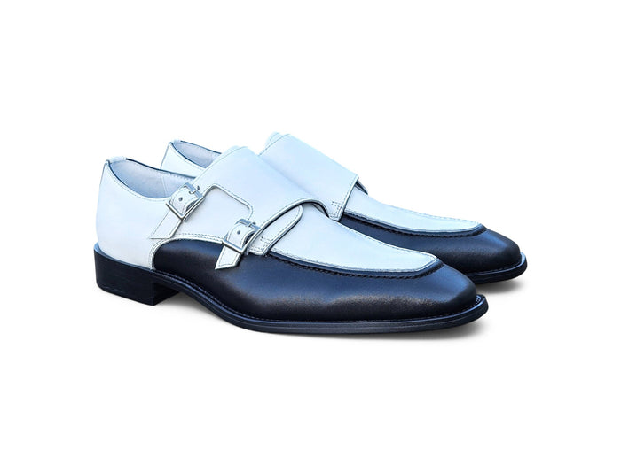 Carrucci Double Monk Strap Two Tone Loafer