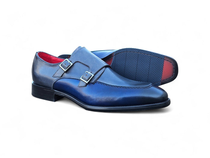 Carrucci Double Monk Strap Two Tone Loafer