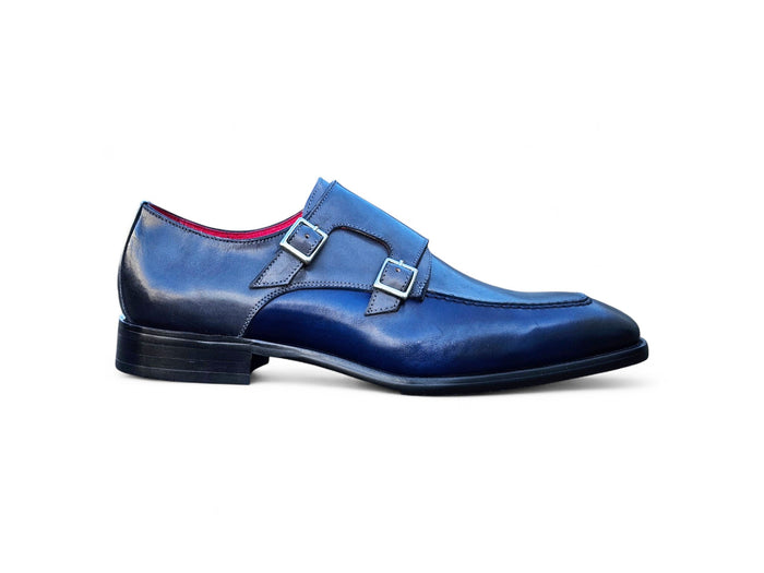 Carrucci Double Monk Strap Two Tone Loafer