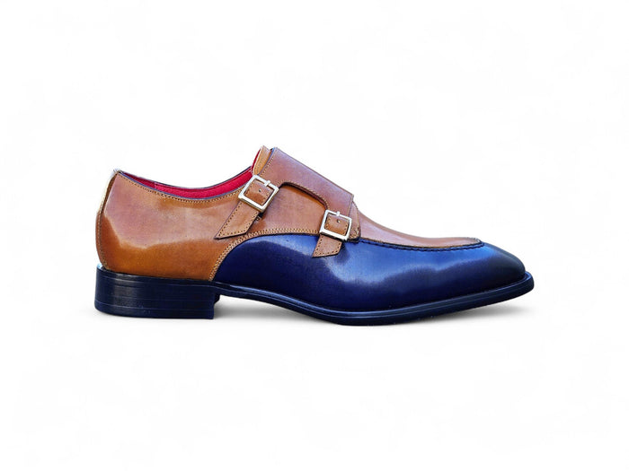 Carrucci Double Monk Strap Two Tone Loafer