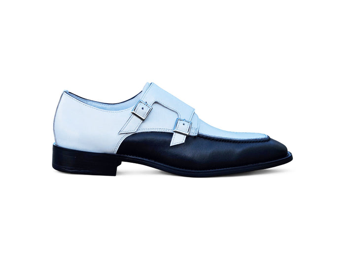 Carrucci Double Monk Strap Two Tone Loafer