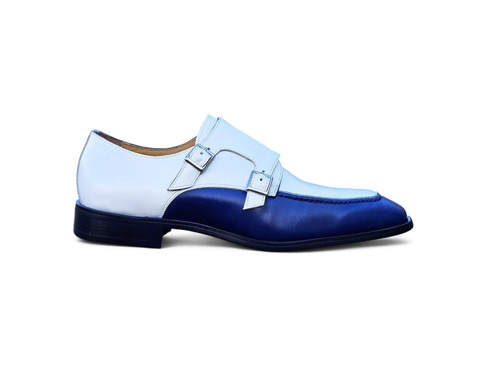 Carrucci Double Monk Strap Two Tone Loafer