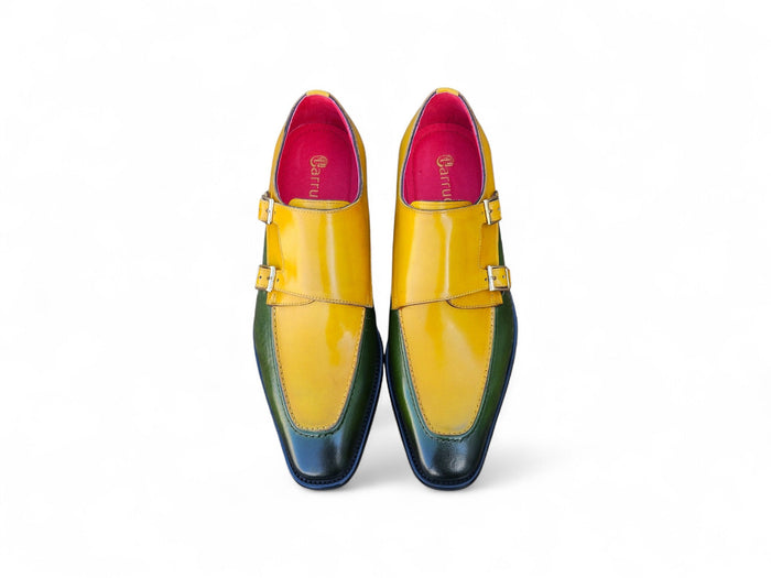 Carrucci Double Monk Strap Two Tone Loafer