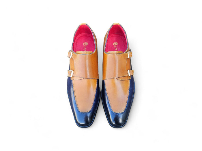 Carrucci Double Monk Strap Two Tone Loafer