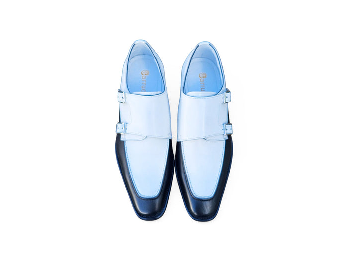 Carrucci Double Monk Strap Two Tone Loafer