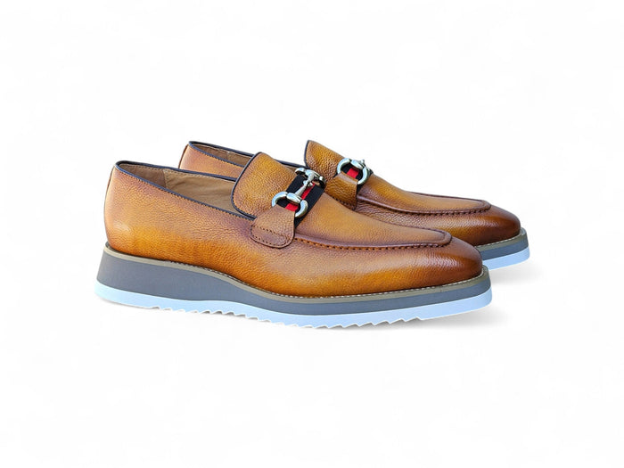 Carrucci Calfskin Slip-On Horsebit Loafer