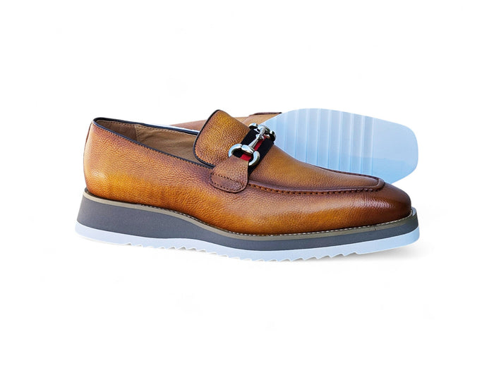Carrucci Calfskin Slip-On Horsebit Loafer
