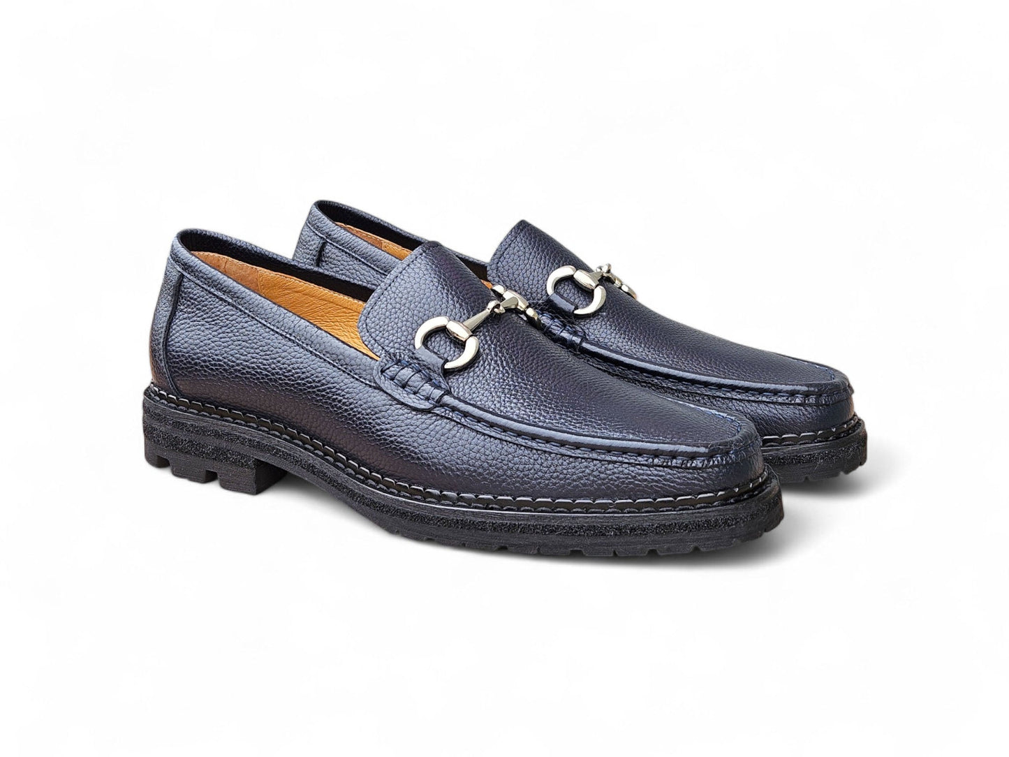 Carrucci Horsebit Loafer Lug Sole