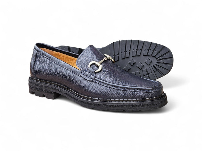 Carrucci Horsebit Loafer Lug Sole