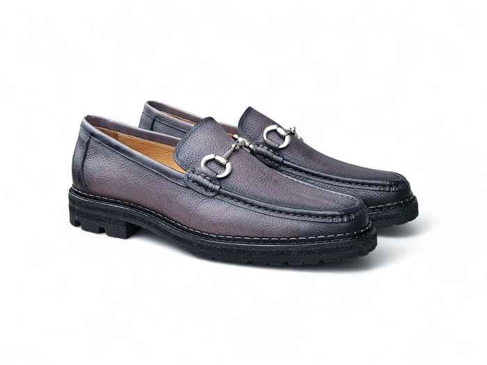 Carrucci Horsebit Loafer Lug Sole