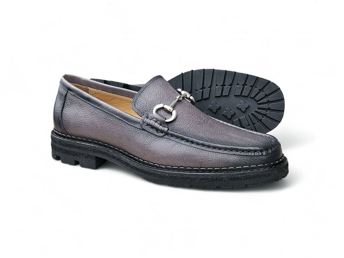 Carrucci Horsebit Loafer Lug Sole