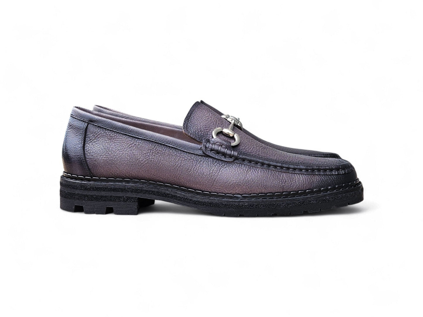 Carrucci Horsebit Loafer Lug Sole