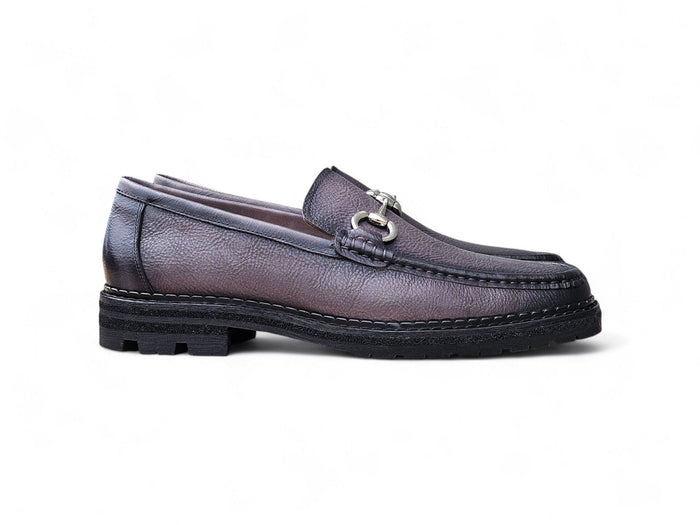 Carrucci Horsebit Loafer Lug Sole