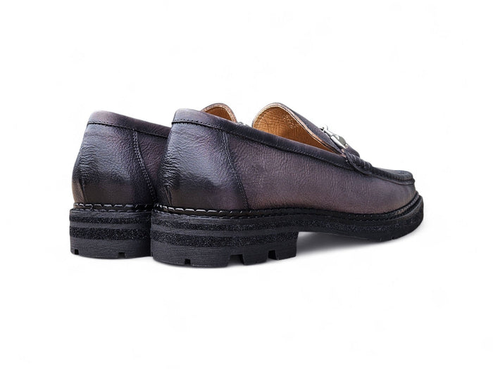 Carrucci Horsebit Loafer Lug Sole
