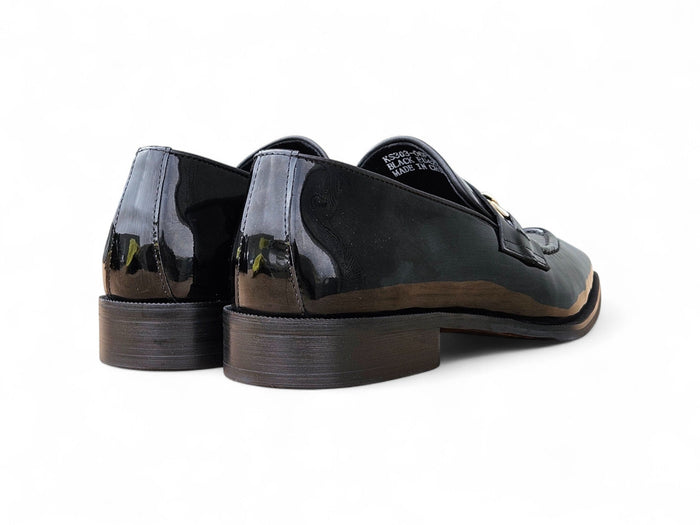 Carrucci Amber Patent Leather Chain Loafer