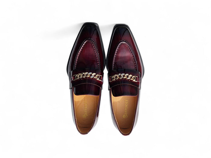 Carrucci Amber Patent Leather Chain Loafer