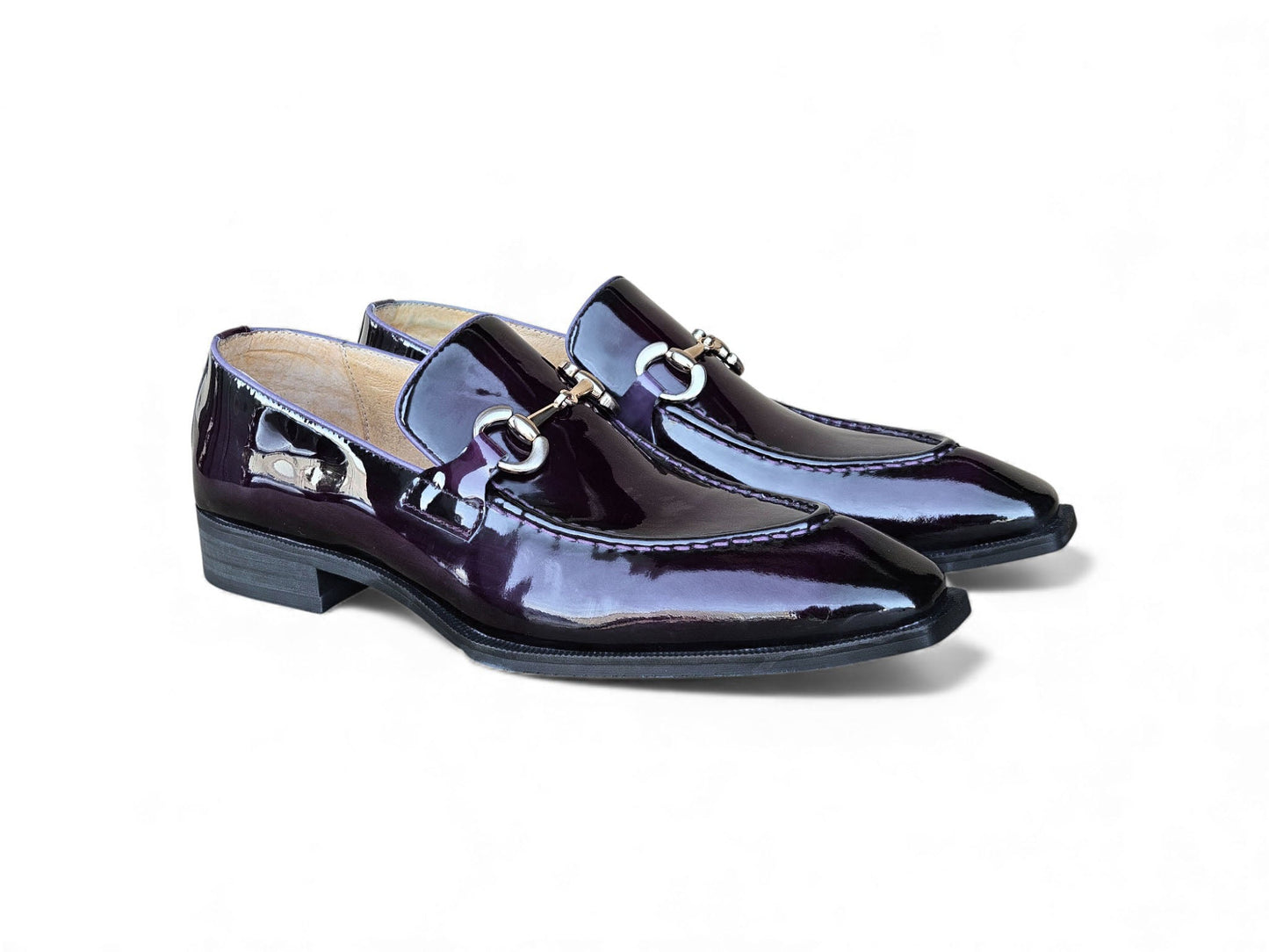 Carrucci Patent Leather Buckle Loafer