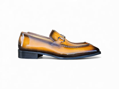 Patent Leather Buckle Loafer