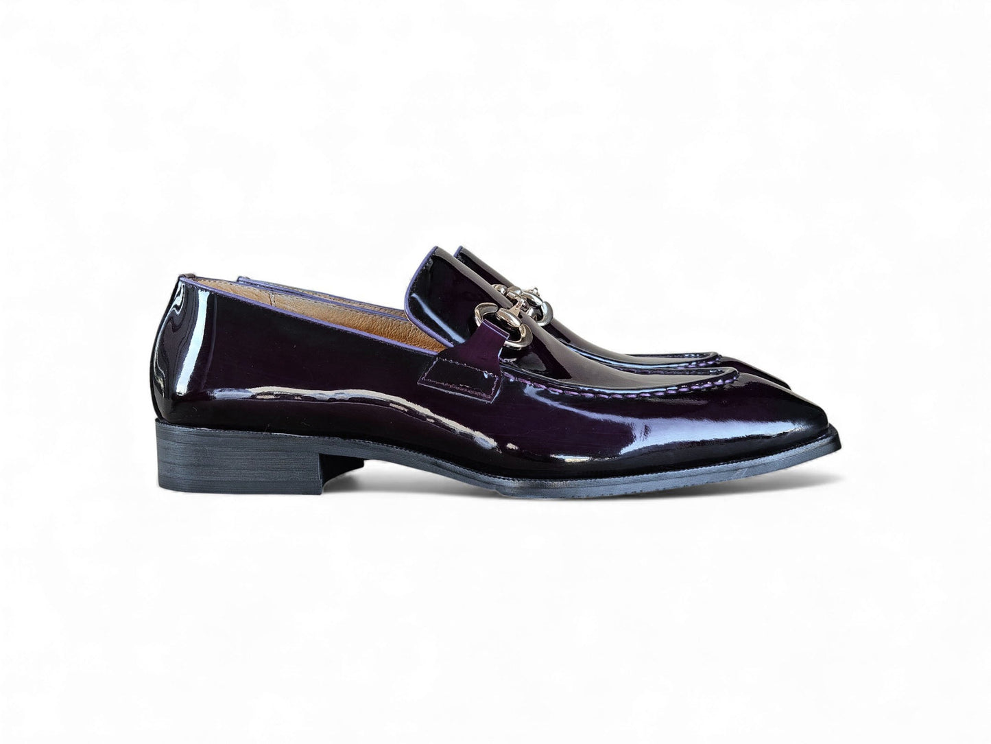 Carrucci Patent Leather Buckle Loafer
